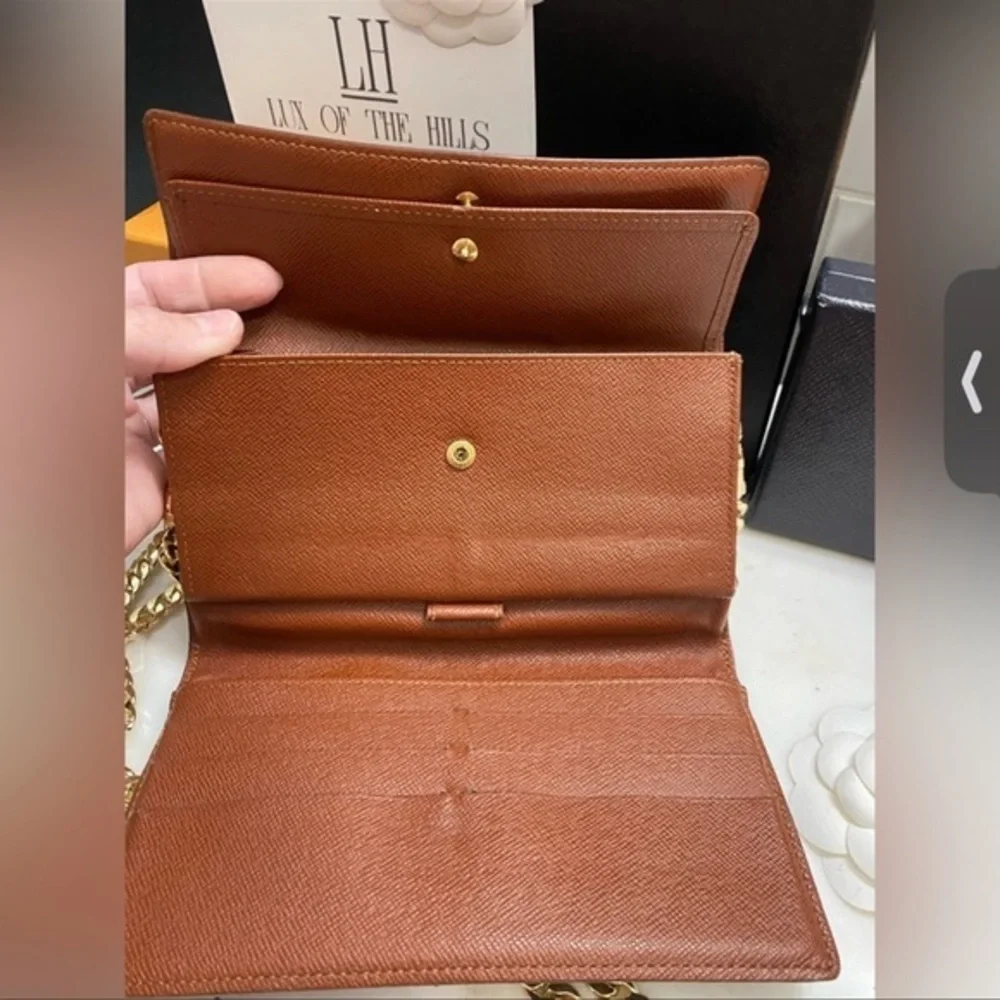 Authentic Louis Vuitton Monogram Trifold Crossbody
